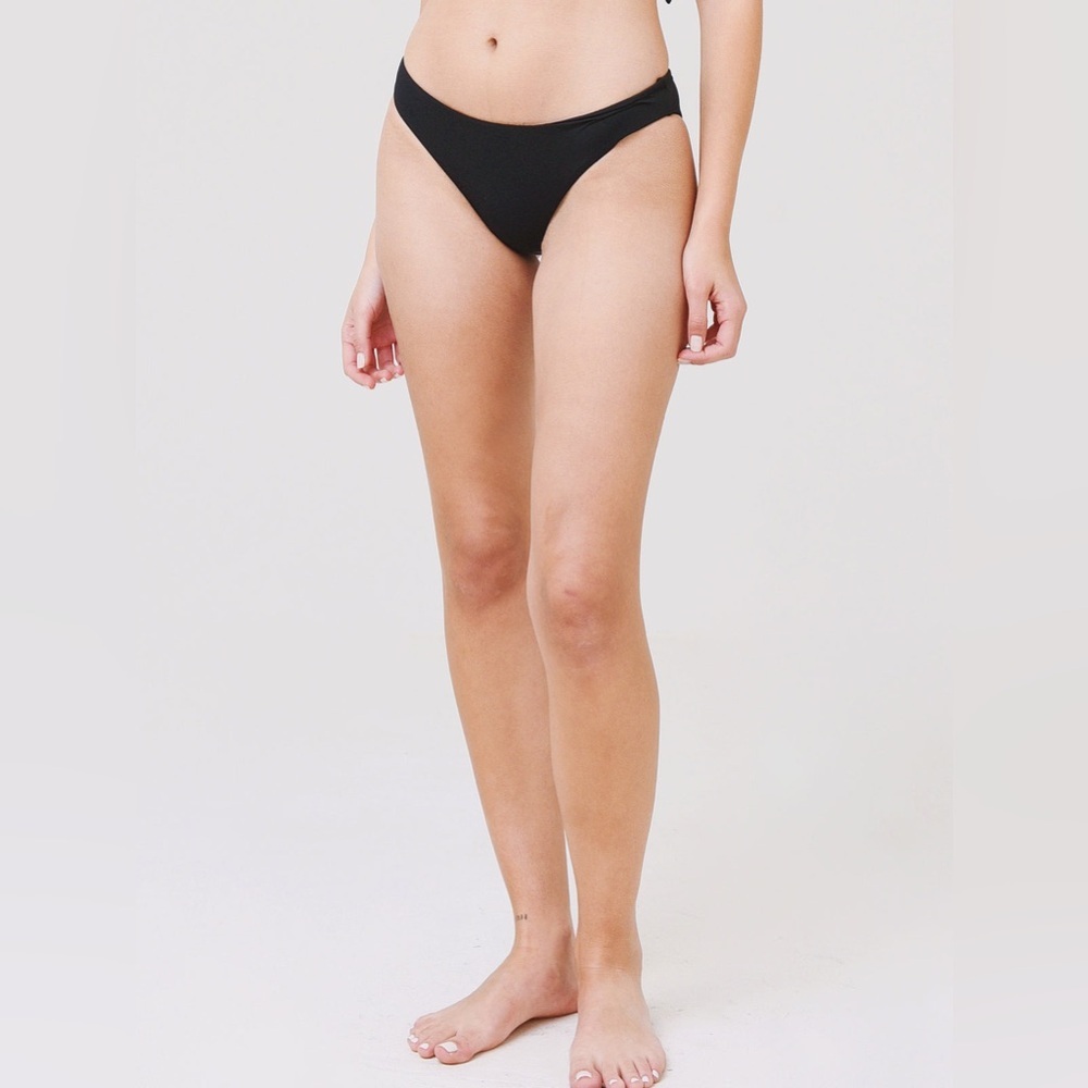 Eberjey So Solid Annia Bikini Bottom - Size XS - Black - NWT
